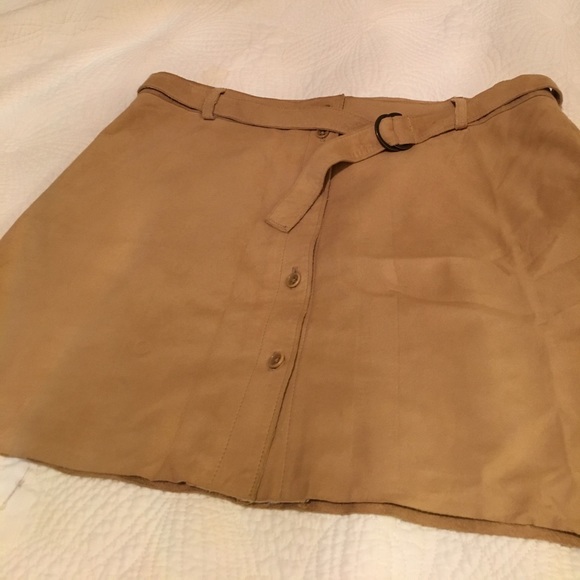 Identity Gorgeous Suede Micro Mini Skirt - Picture 1 of 5